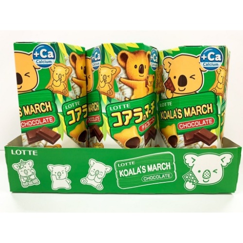 Bánh Gấu Thái Lan Lotte Koala's March Chocolate Nhân Sôcôla (Lốc 6 hộp)