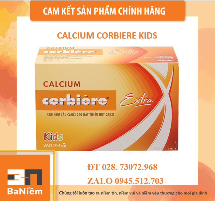 CALCIUM CORBIE EXTRA DÀNH CHO NGƯỜI LỚN VÀ EM BÉ