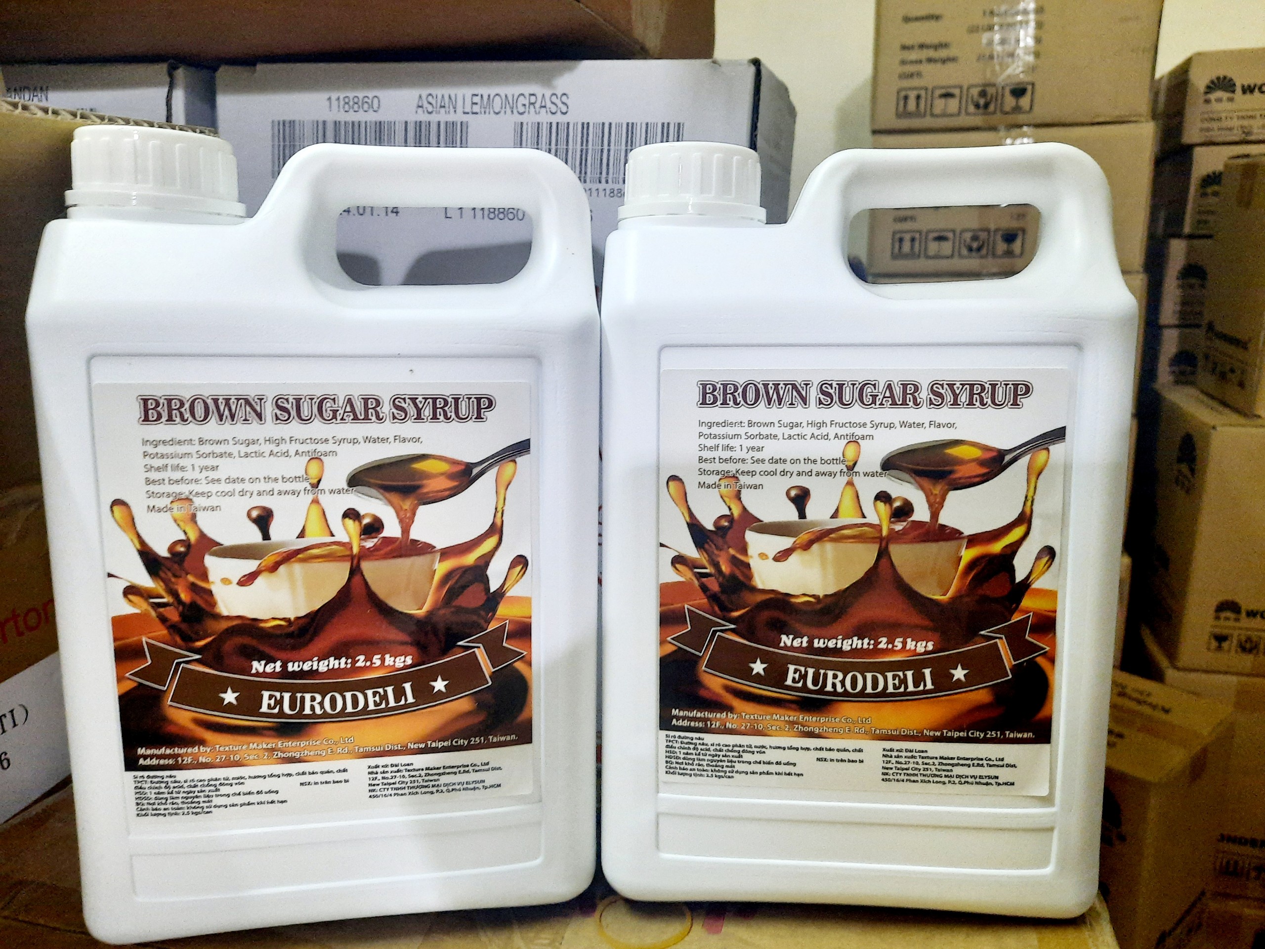 Siro đường đen Eurodeli can 2.5kg