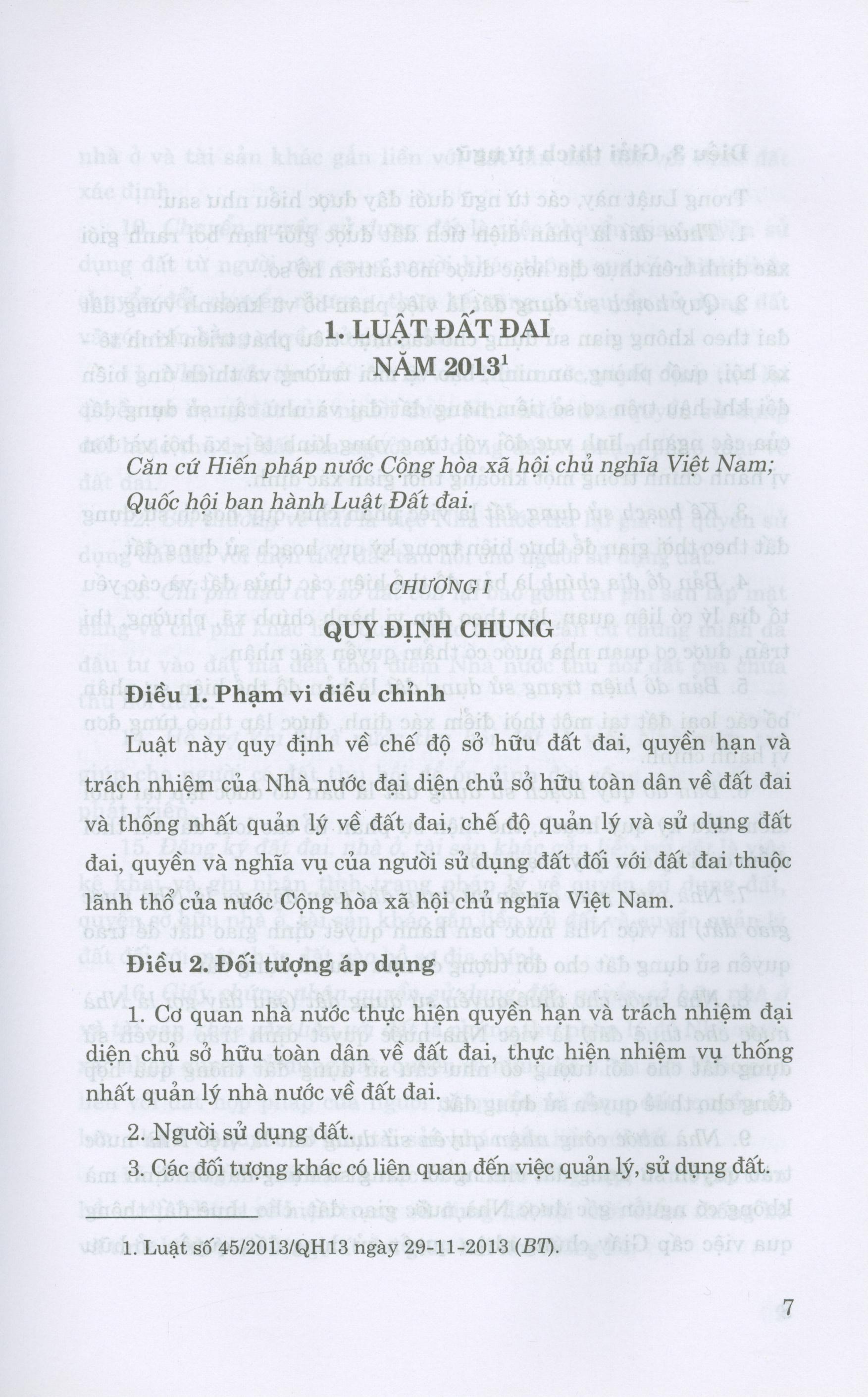 Luật Đất Đai (Hiện Hành Năm 2013) Và Các Văn Bản Hướng Dẫn Thi Hành