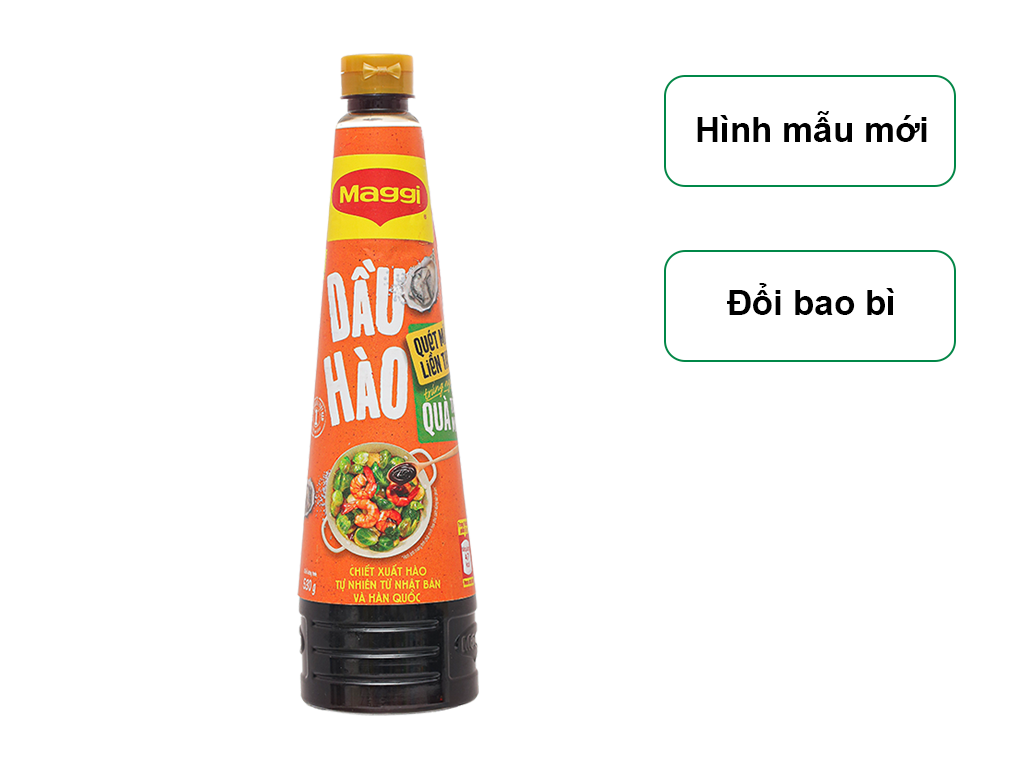Dầu hào Maggi đậm đặc chai 520g/ 820g