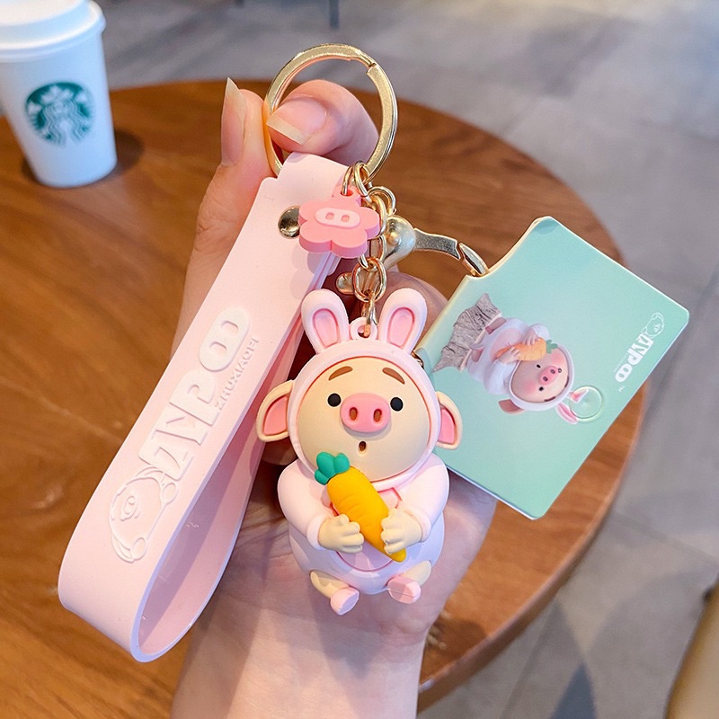 [HCM]Móc khóa Heo Thỏ cà rốt tiktok