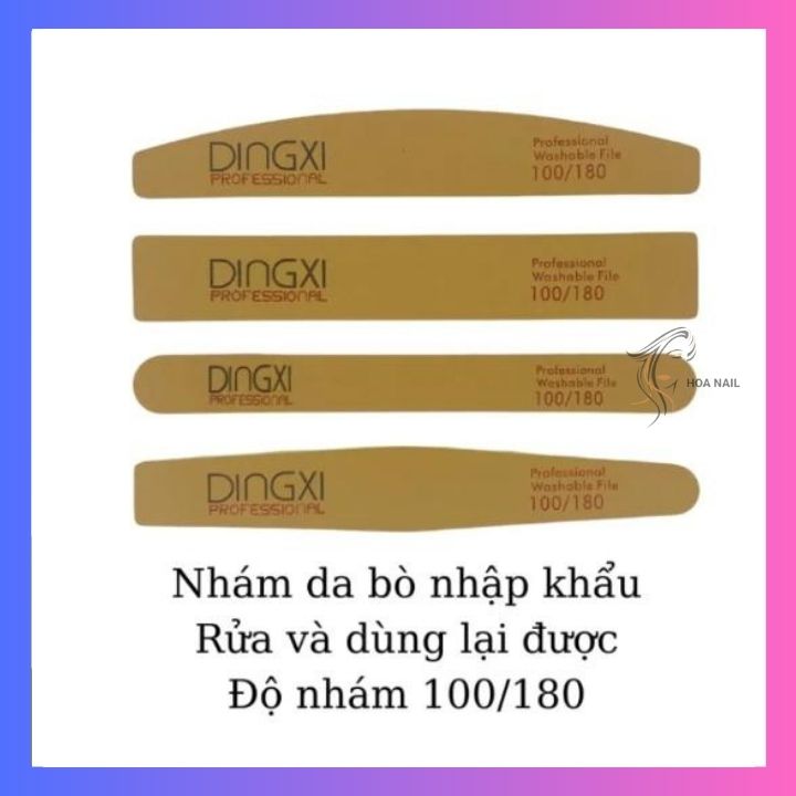 Dũa Móng Tay DINGXI Nhám Da Bò Độ Nhám 100/180