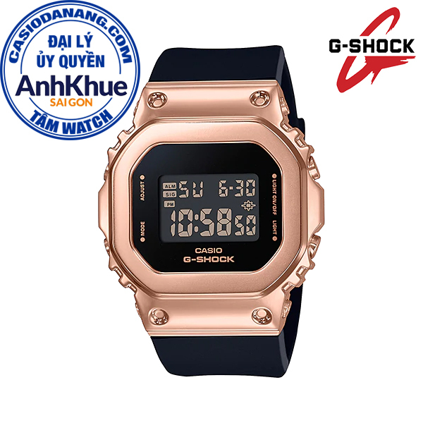 Đồng hồ nữ dây nhựa Casio G-Shock chính hãng Anh Khuê GM-S5600PG-1DR
