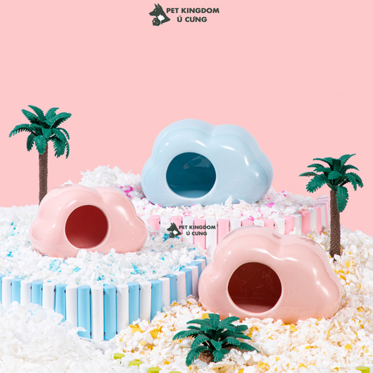 Nhà Ngủ Sứ Nhiều Màu Cho Hamster
