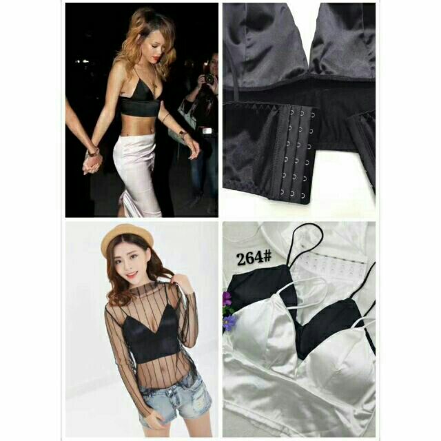 Áo Ngực, Áo Bra Croptop phi bóng có móc cài lưng