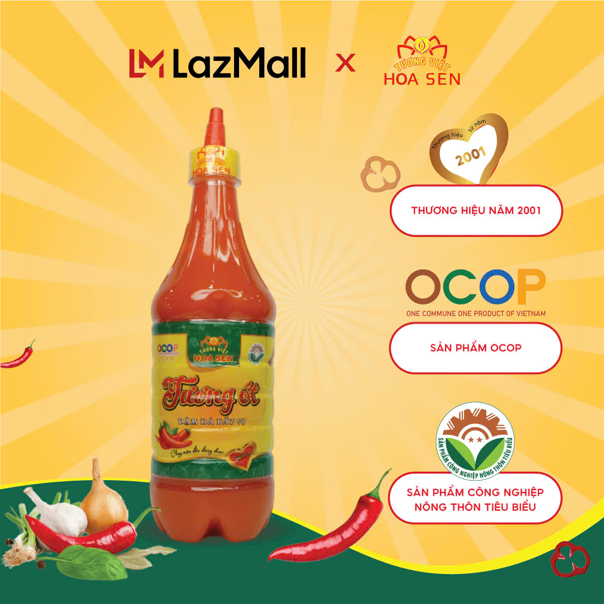 Tương ớt 700gr - Tương Việt Hoa Sen