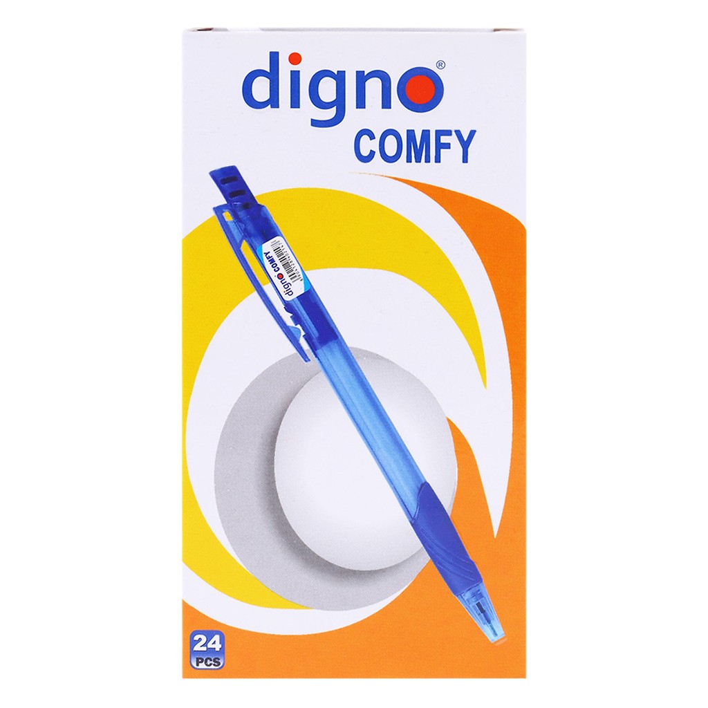 hộp 24 cây viết comfy digno ấn độ mực đỏ