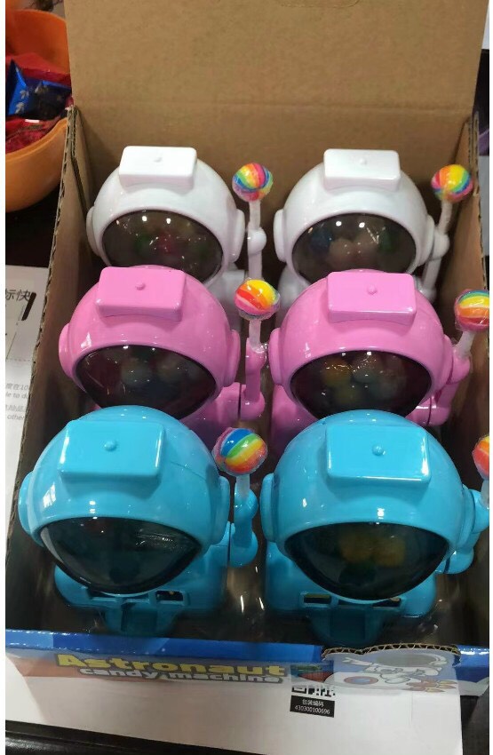 Máy bán kẹo phi hành gia Astronaut candy machine kèm kẹo mút 1 chiếc