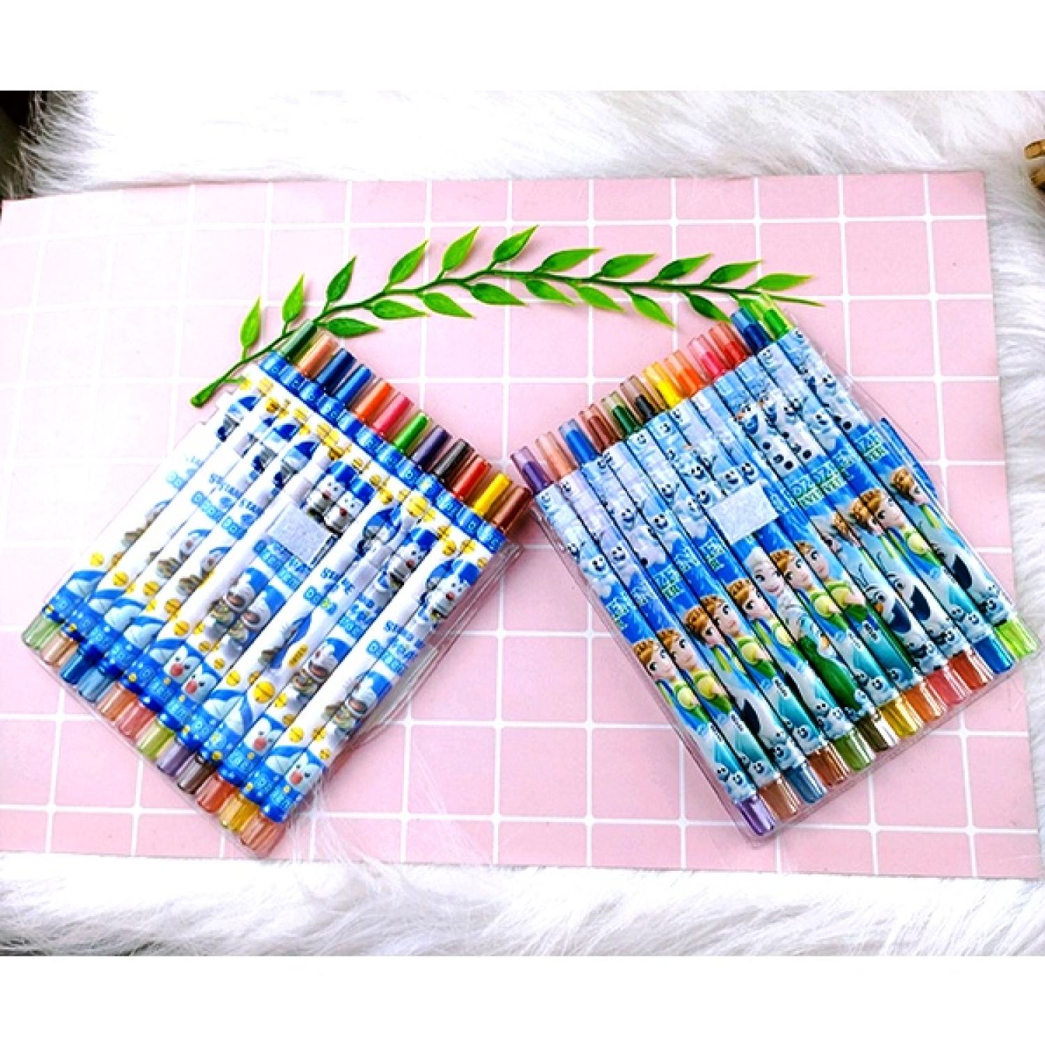Sáp Vặn 12 Màu Dài Rolling Crayon 12 Màu (2525-12) ( Bé Trai, Bé Gái )