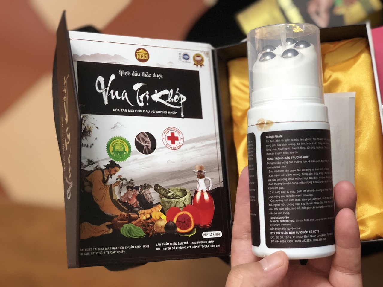 TINH DẦU THẢO DƯỢC VUA TRỊ KHỚP