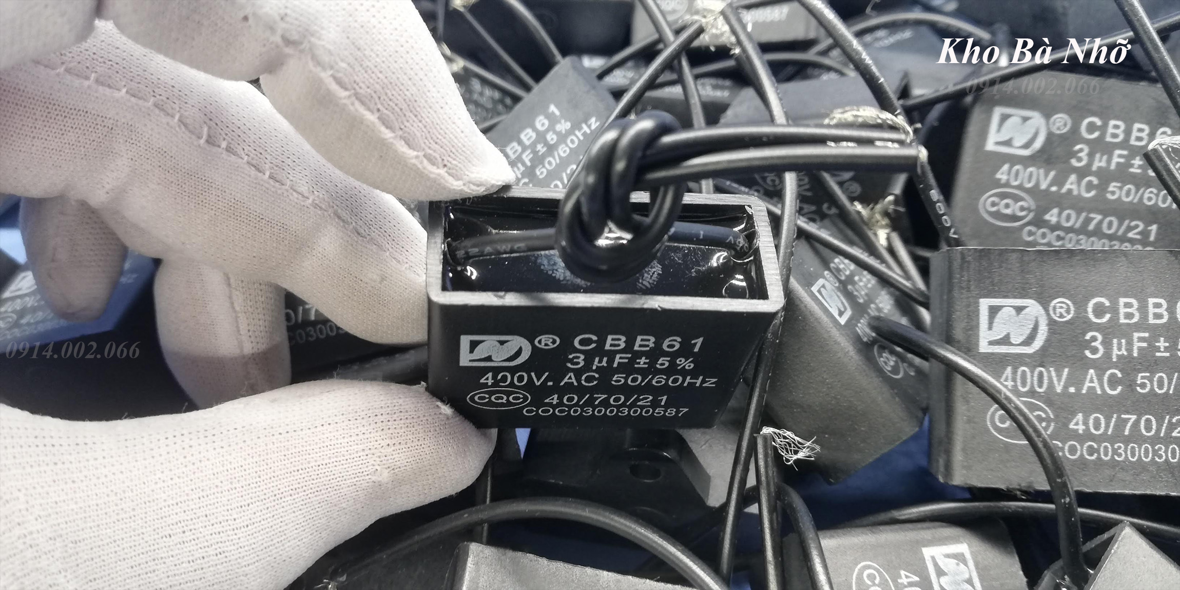 Combo 10 Tụ quạt 3uf - CBB61 400VAC