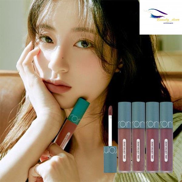 [Màu mới 22-25] Son Kem Lì, Lên Màu Chuẩn, Mịn Môi Romand Zero Velvet Tint 5.5g