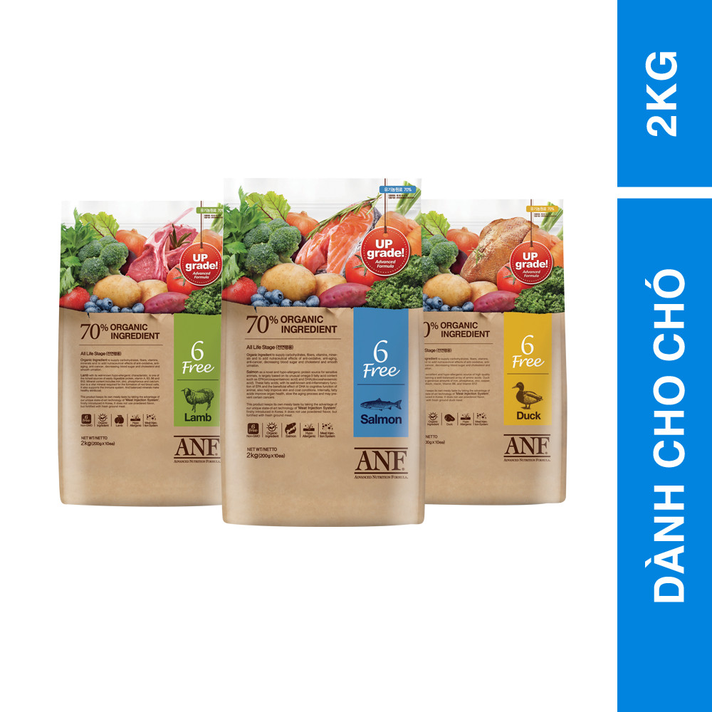 Thức ăn chó ANF 6 FREE + (BAO NGUYÊN SEAL 1,6kg) nhập khẩu chính hãng