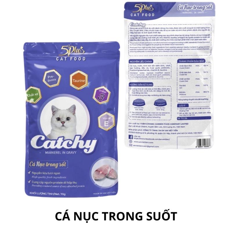 Pate Catchy (5Plus) Cho Mèo Mọi Lứa Tuổi 70g - Nôngtrạithúcưng.com