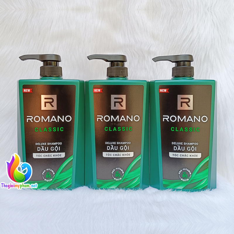 Dầu Gội Hương Nước Hoa Romano Classic 650g