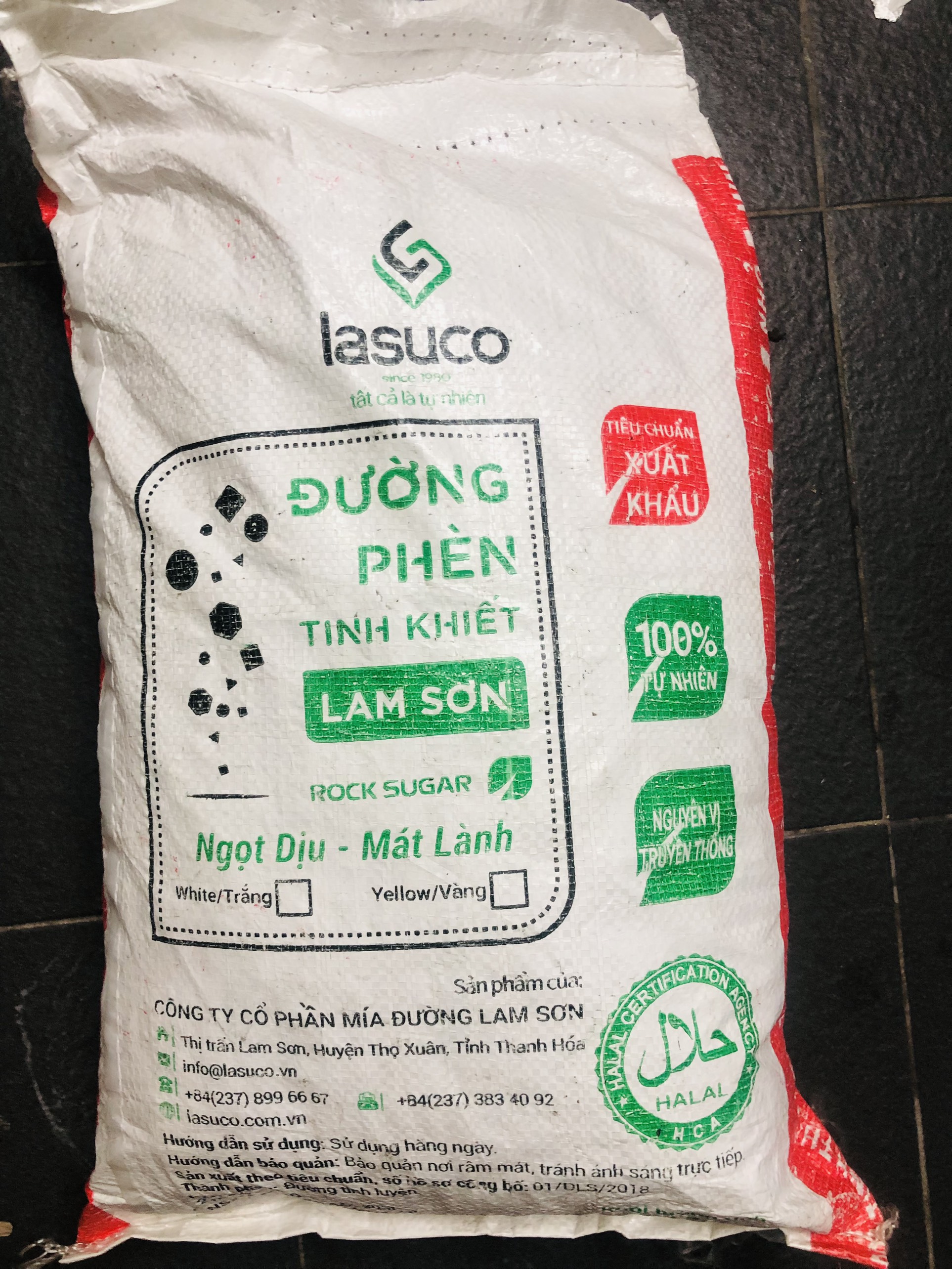 Đường phèn hạt Lam Sơn xuất khẩu 0.5kg