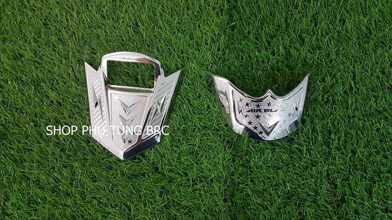 Bộ ốp mỏ dè trước sau mạ crom xe air blade 2020.
