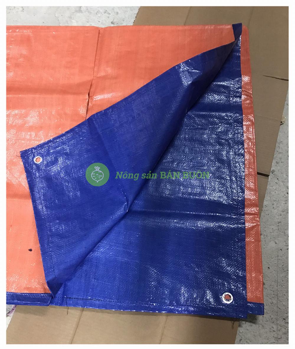 Bạt che nắng, mưa, che công trình (Bạt cam xanh) khổ 2X4M