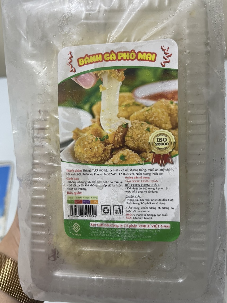 Bánh gà nhân phô mai hộp 10c (Giao hàng hỏa tốc Hà Nội)