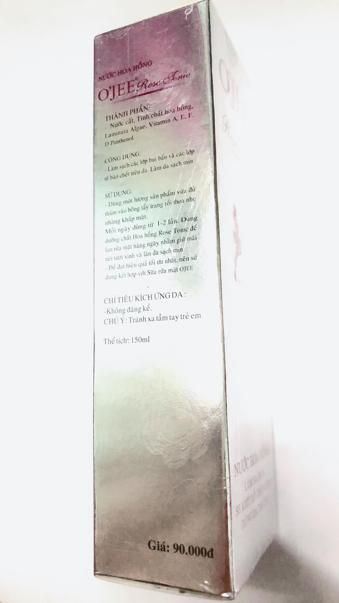 Nước hoa hồng Ojee - Dùng cho da thường 150ml