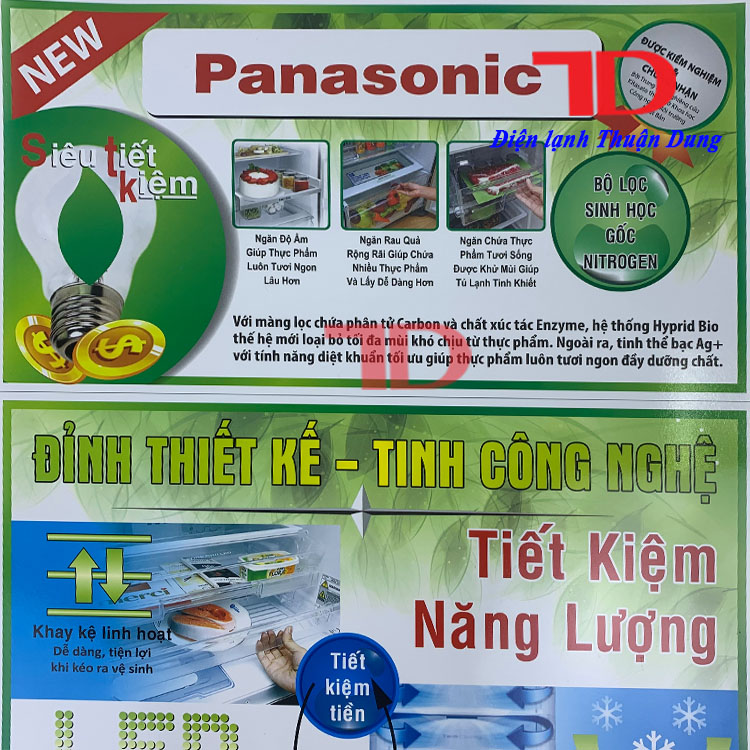Tem dán tủ lạnh Panasonic, Tem tủ lạnh - Điện Lạnh Thuận Dung