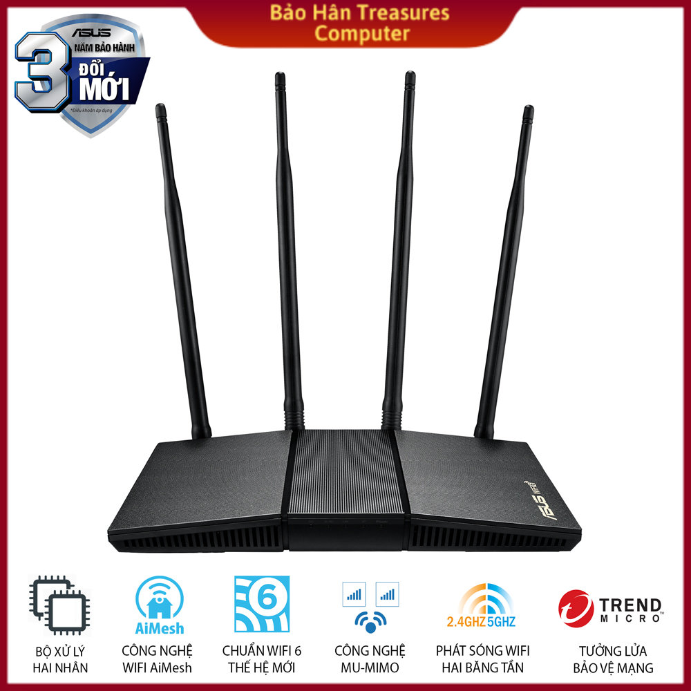 Asus rt-ax1800hp WiFi router ax1800 dual band WiFi 6 wall-cut router-authentic