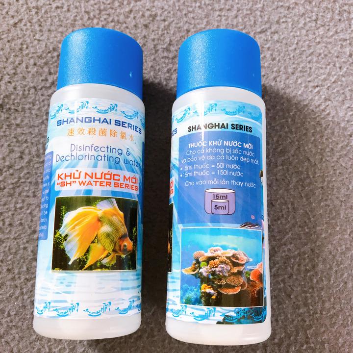 3 Chai Khử Nước Mới, Khử Clo SHANGHAI 125ml Cho Hồ Cá Cảnh, Tạo Sự An Toàn Cho những Chú Cá Của Bạn