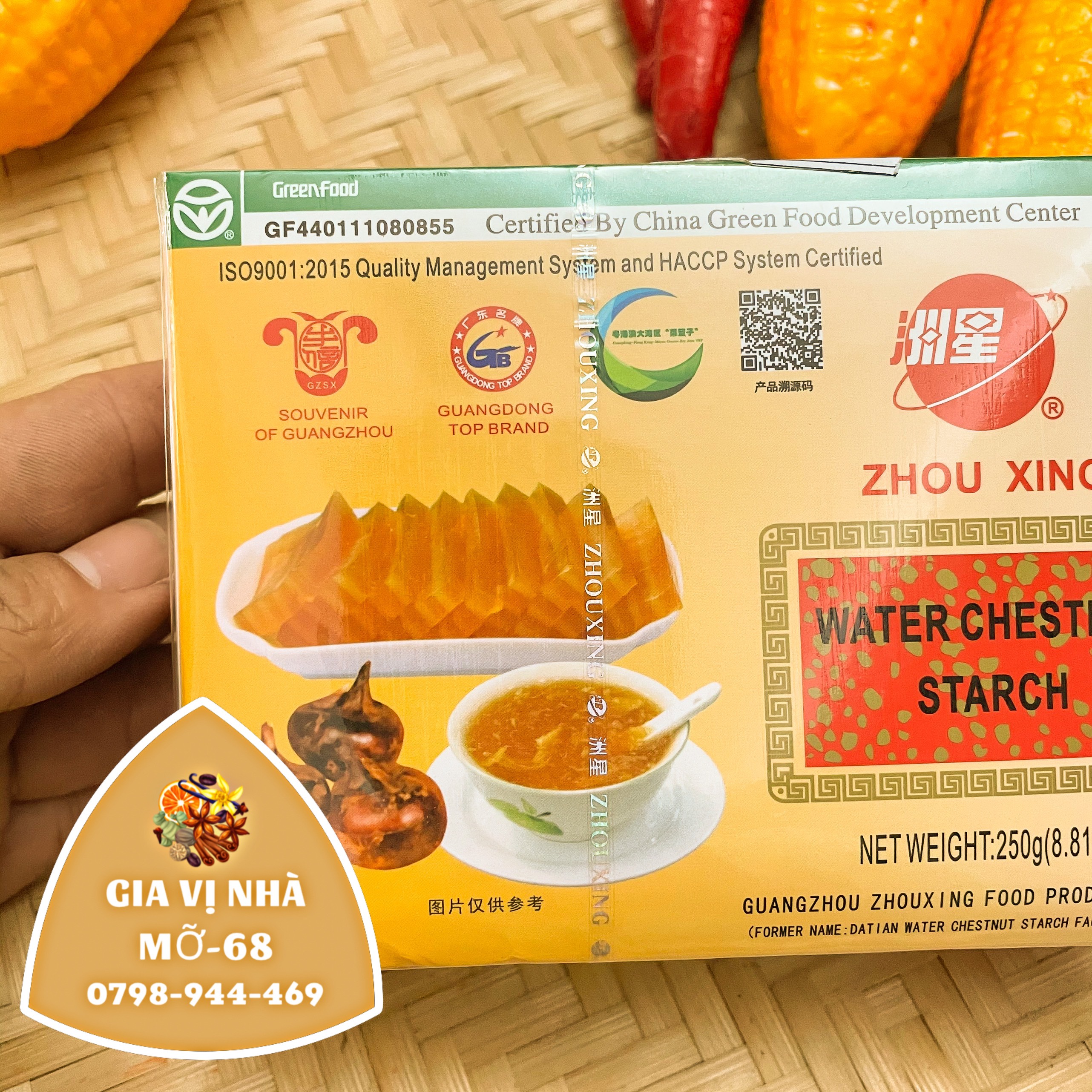 Bột củ năng Hồng Kông- hộp 250gr