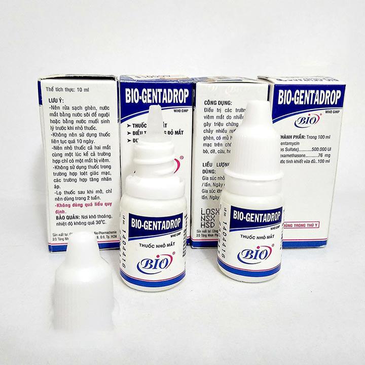 [HOÀN TIỀN 10%]Nhỏ mắt Bio Genta Drop 10ml Dành cho chó mèo - CutePets