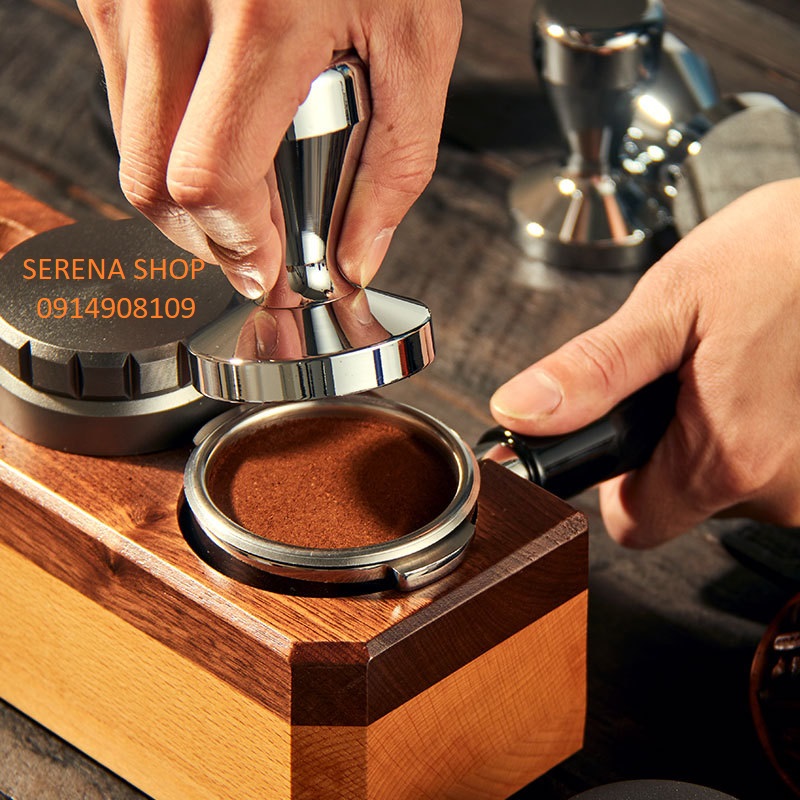 Tamper tay nén cafe espresso 58mm cao cấp (Inox 304 100%)