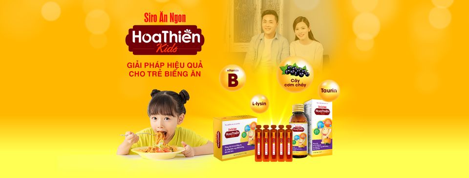 [HCM]Siro Ăn Ngon Hoa Thiên Kids (Hộp/chai 120ml)
