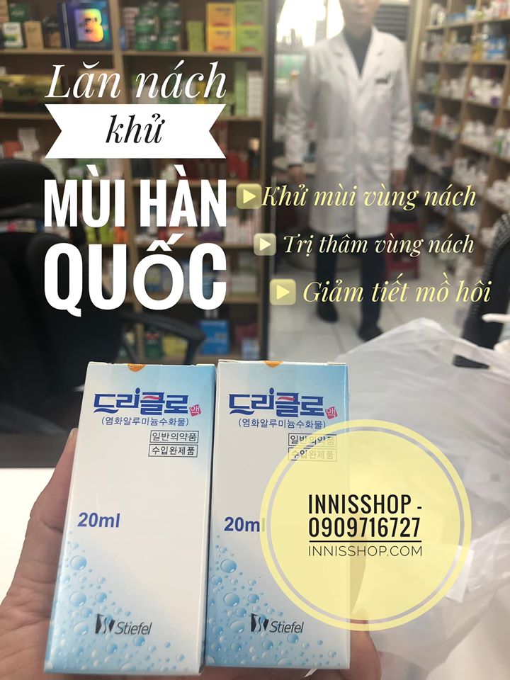 Lăn Khử Mùi Hàn Quốc Stiefel Driclor 20ml ( bill Hàn)
