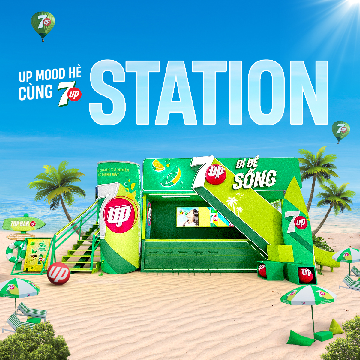 [Sale 25.10-Vc 12%] Box of 24 Cans of 7up Carbonated Soft Drink (235Ml/Can)