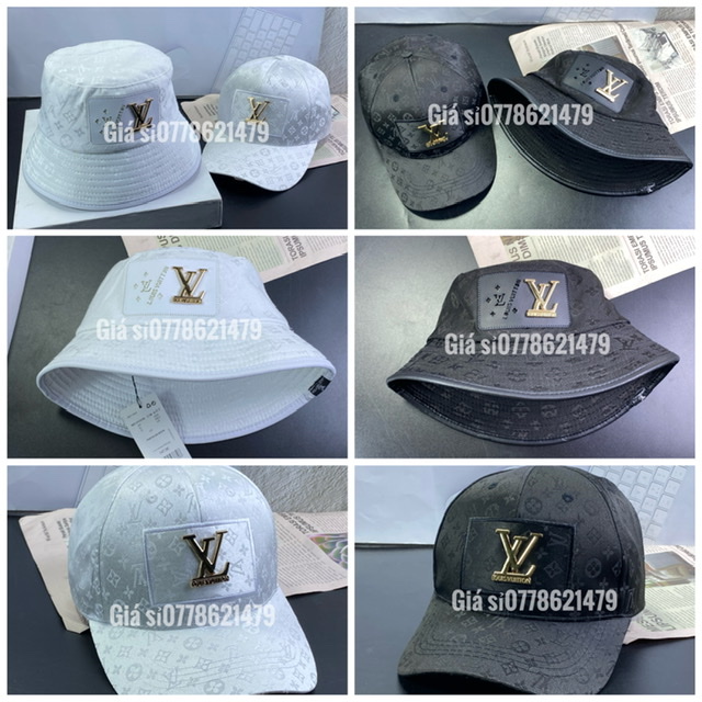 (hình thật) Combo 1 set 2 nón lưỡi trai - mũ bucket : có phân loại lẻ