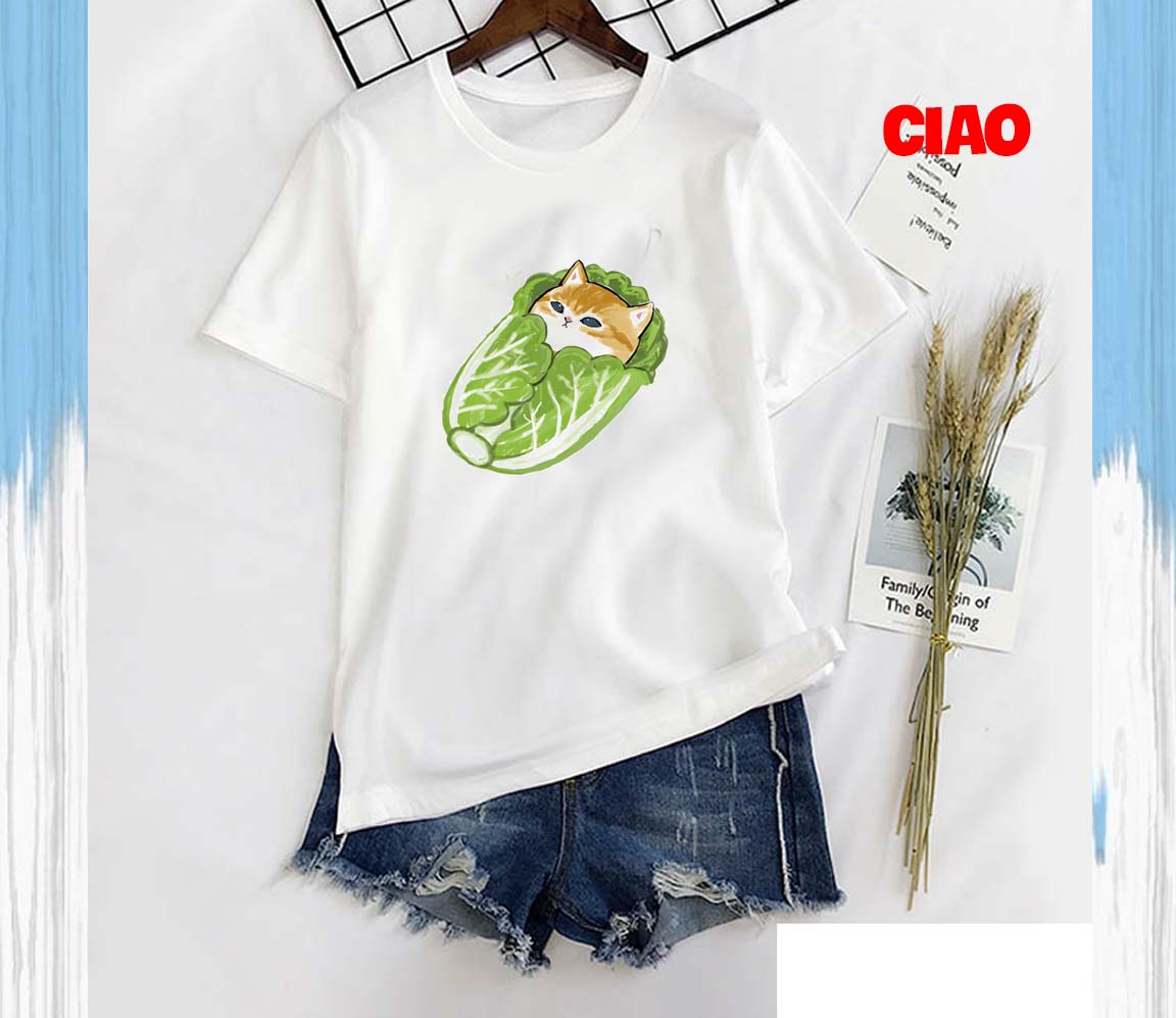 áo thun nữ cổ tròn vải 4 chiều mịn mát - [MIỄN PHÍ SHIP]