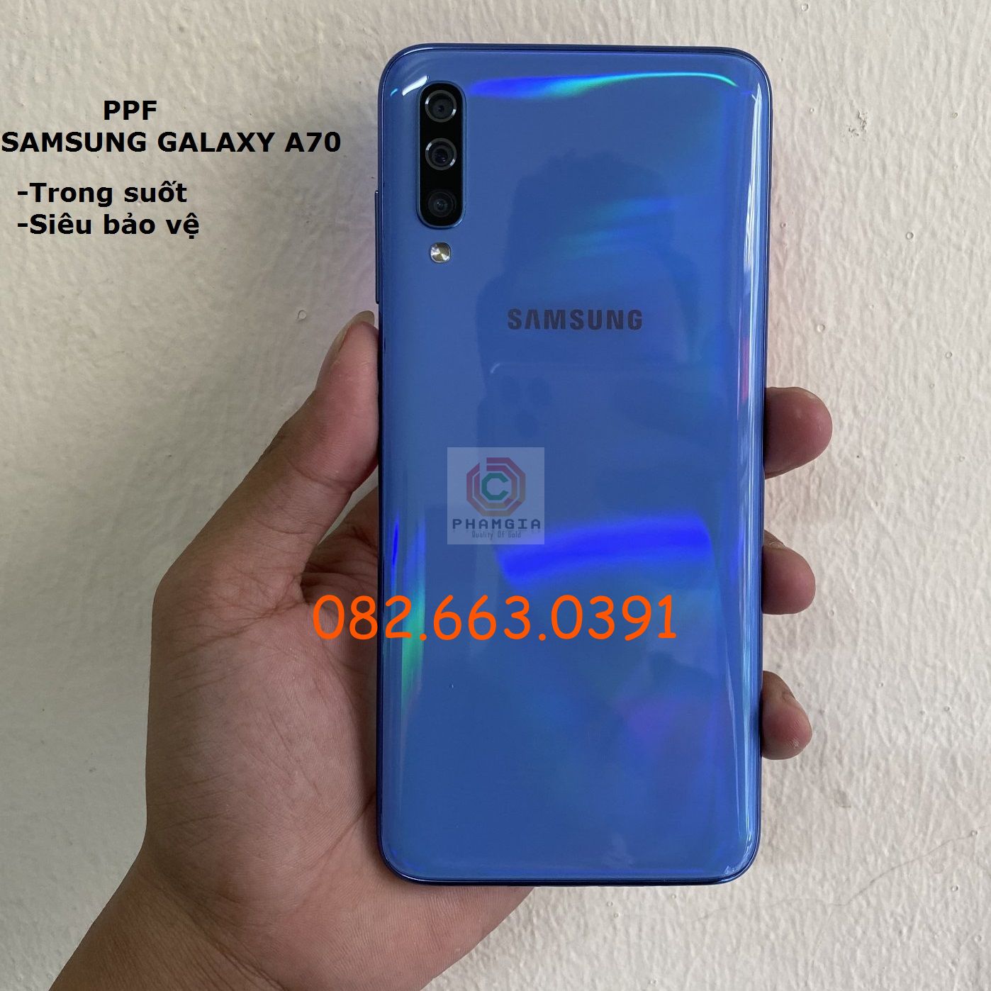 Dán PPF bóng, nhám cho Samsung A70 màn hình, mặt lưng, full lưng viền siêu bảo vệ