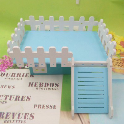 tầng gỗ màu hàng rào 2 size dành cho hamster  - T3 PETS SHOP