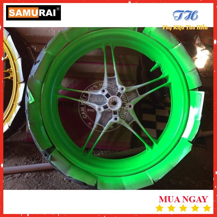 [HCM]Sơn Xịt Samurai Màu Xanh Lá Huỳnh Quang - Mã 54