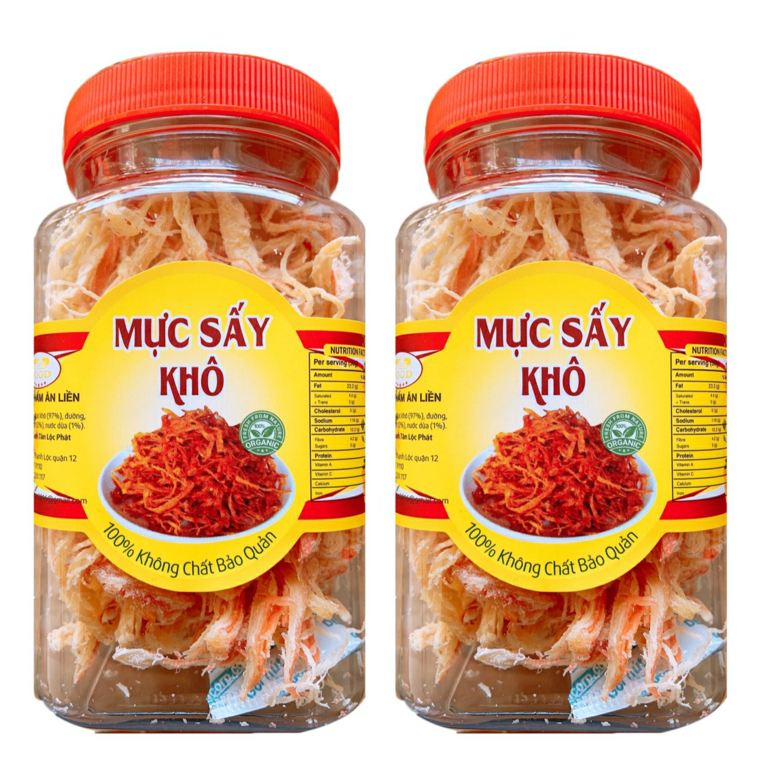 MỰC XÉ SỢI HẤP NƯỚC CỐT DỪA - MỖI HŨ 150G