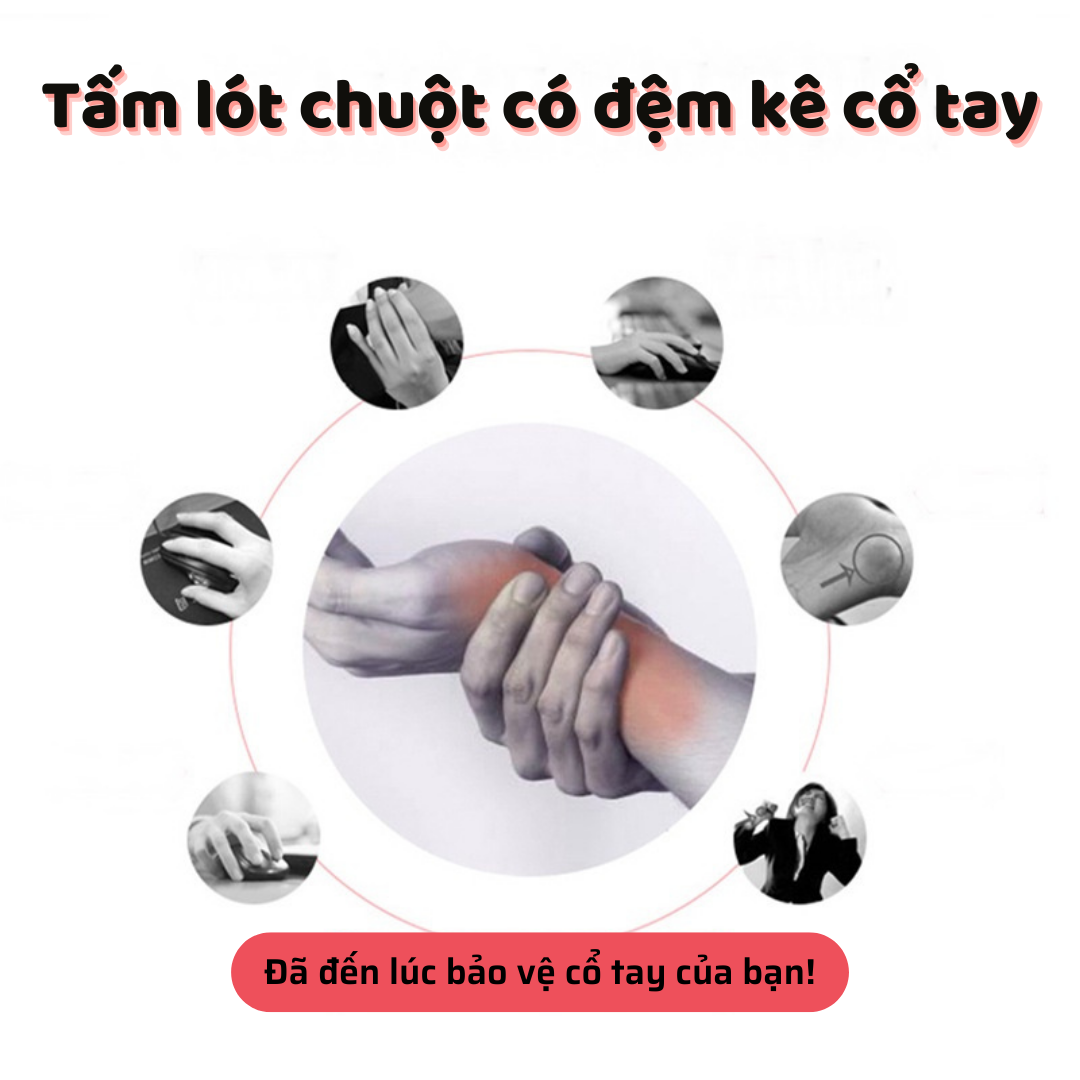 Miếng Lót Chuột Dễ Thương Có Đệm Kê Cổ Tay