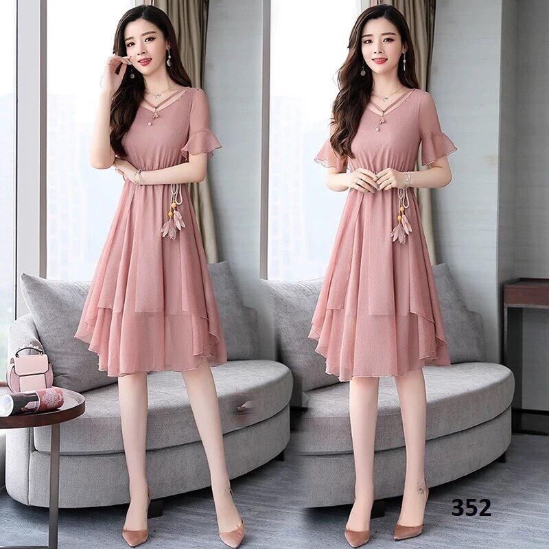 [HCM]ĐẦM VOAN LỤA CAO CẤP HÀNG NHẬP SIÊU HOT sakura