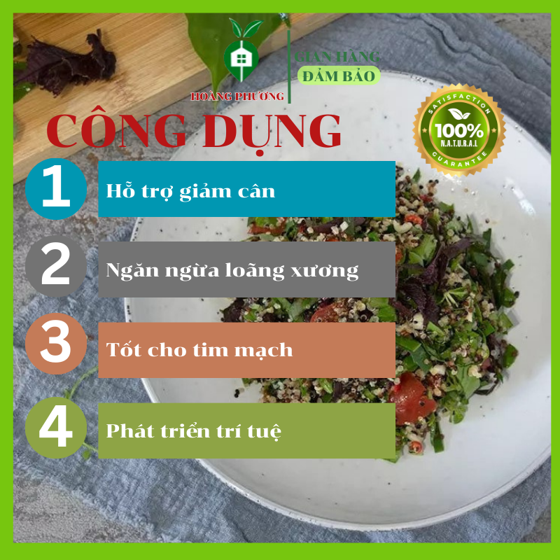 Hạt Quinoa Đen (Hạt diêm mạch) Hữu Cơ Peru 500g *FREESHIP* Diêm Mạch Hữu Cơ Đen