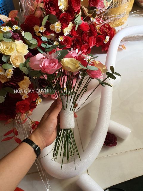 Combo 2 Cây mút xốp dẻo bó hoa ngắn ( 4cm/5cm x dài 50cm)
