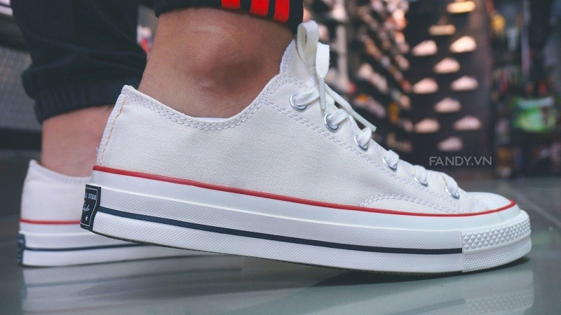 [Tặng Tất + Hộp Đẹp] Giày Thể Thao Sneaker Converse 1970s Thấp Cổ Trắng Full