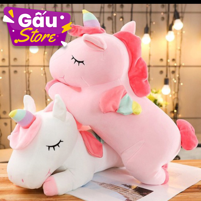 [HCM]Gấu bông ngựa kỳ lân 4 chiều vải cao cấp [nhiều màu] (nhiều Size)