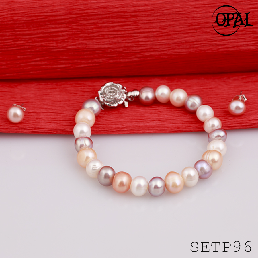 Setp96-bộ trang sức ngọc trai opal
