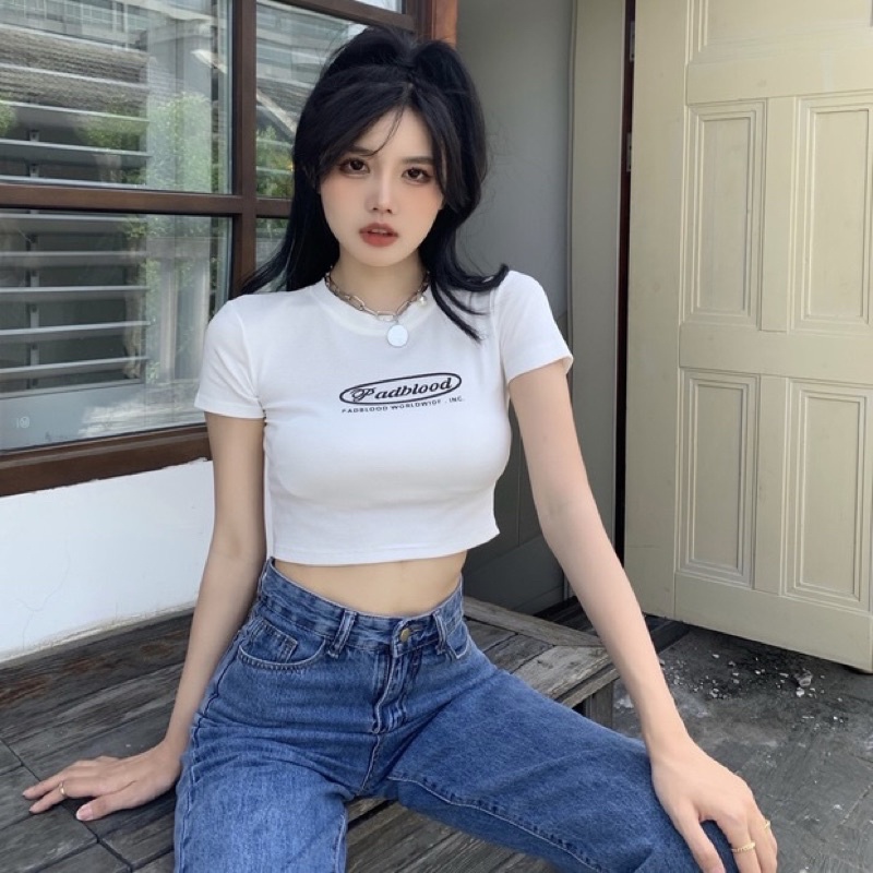 Áo Badblood Croptop form body thời trang