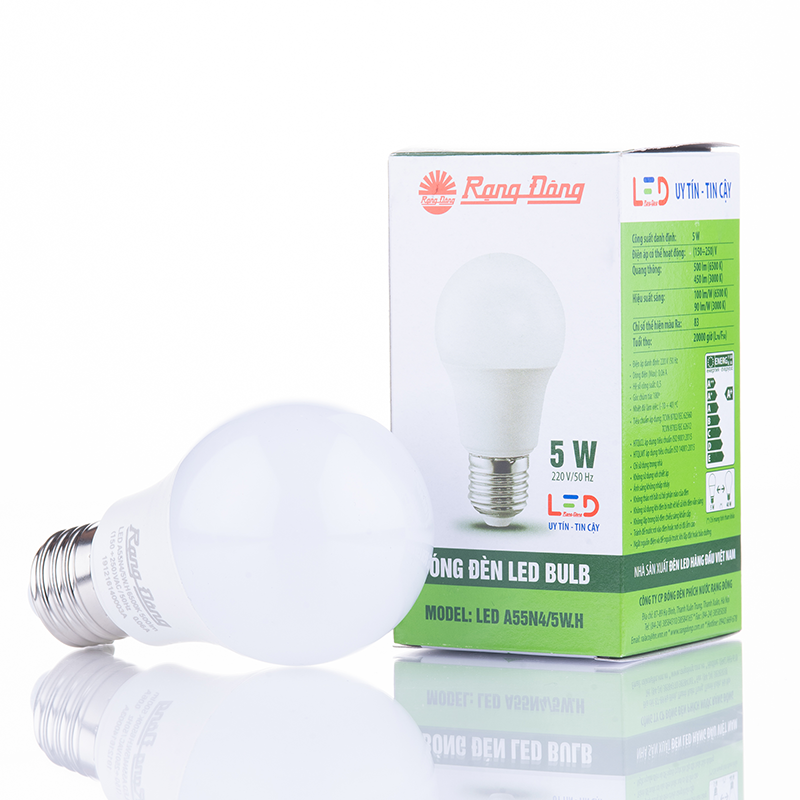 Bóng đèn Led bulb tròn A55N4 5W