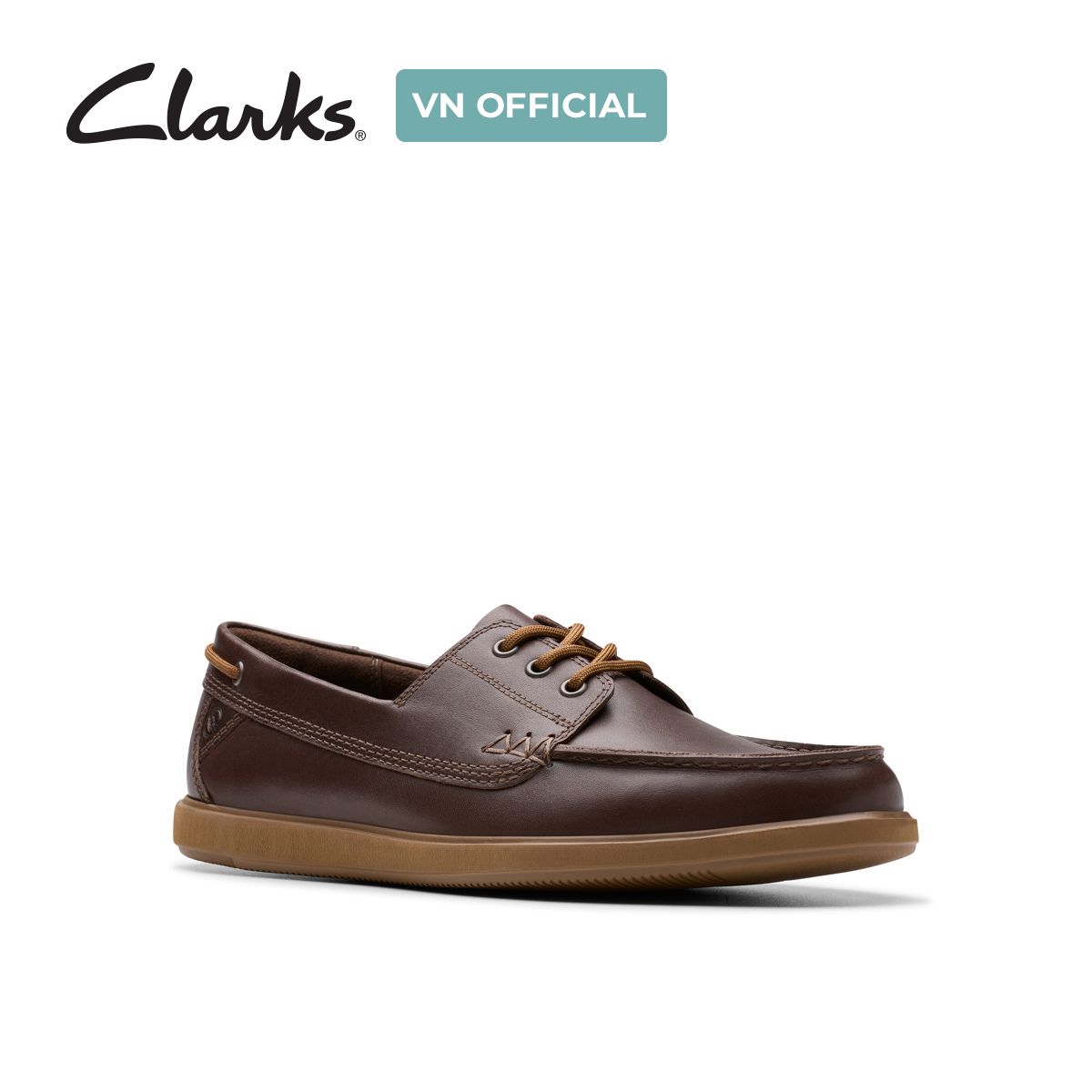 Giày Lười Da Nam Clarks - Bratton Boat